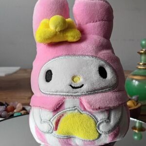 Coquette Kawaii My Melody Rainbow Plush Clip Sanrio Squishmallows Pink Bunny